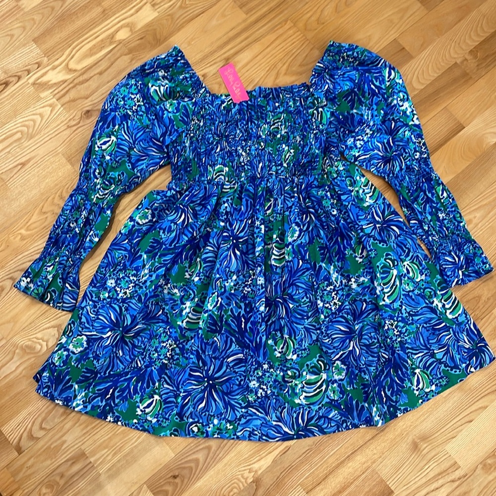 Lilly Pulitzer Beyonca Long sleeve Smocked Dress